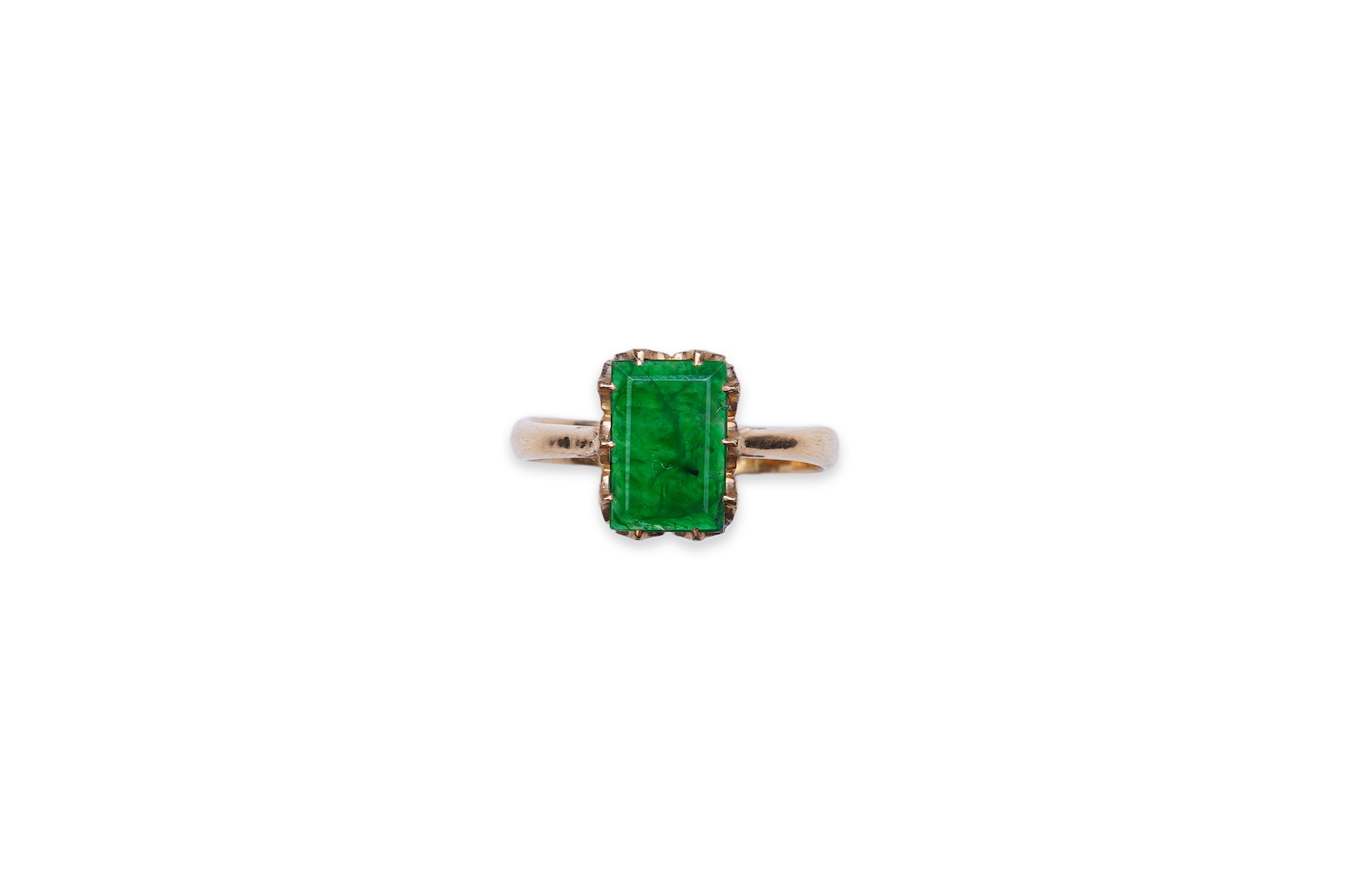 A jadeite ring